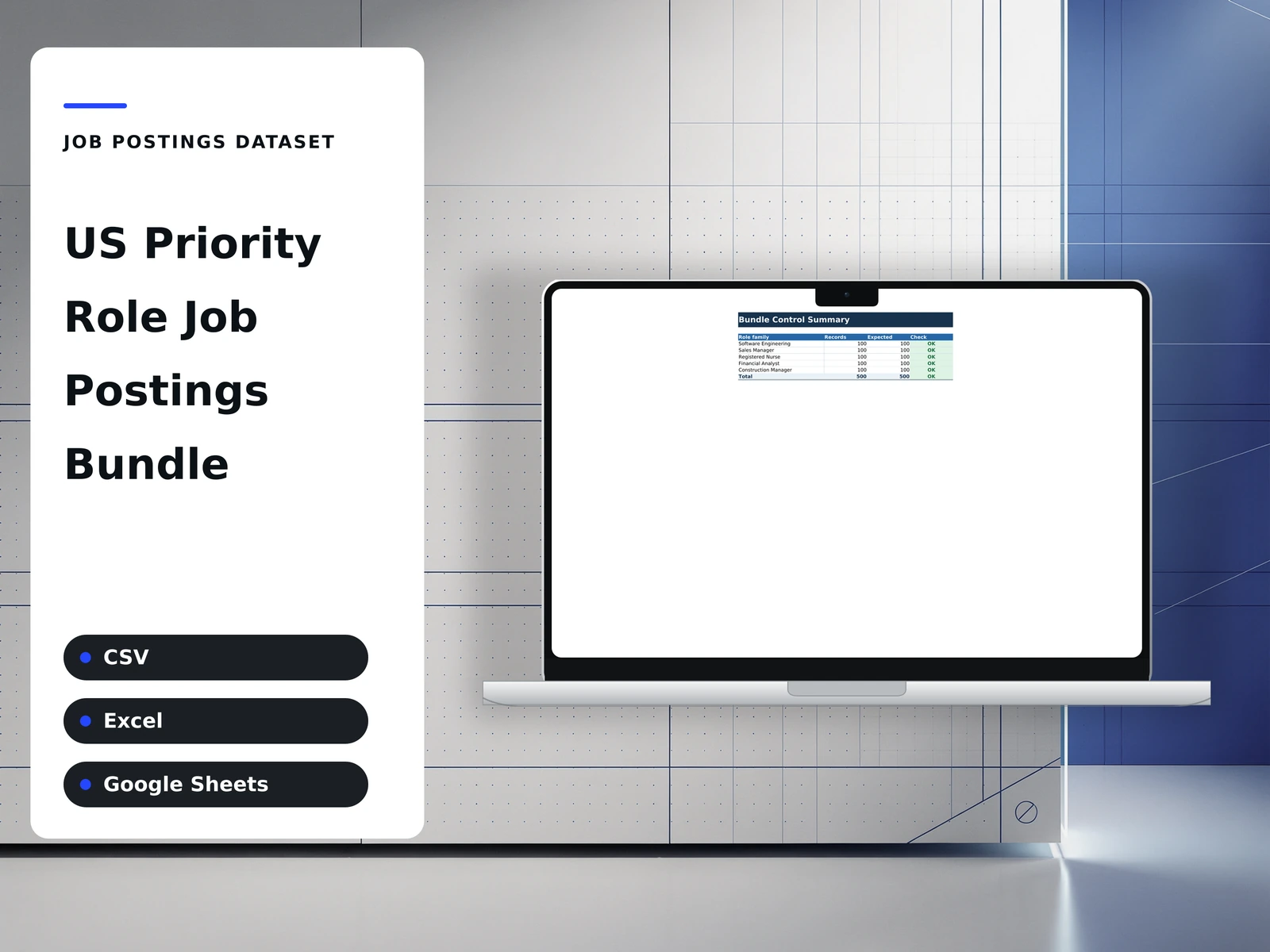 us priority role job postings bundle — product cover showing a page of the workbook